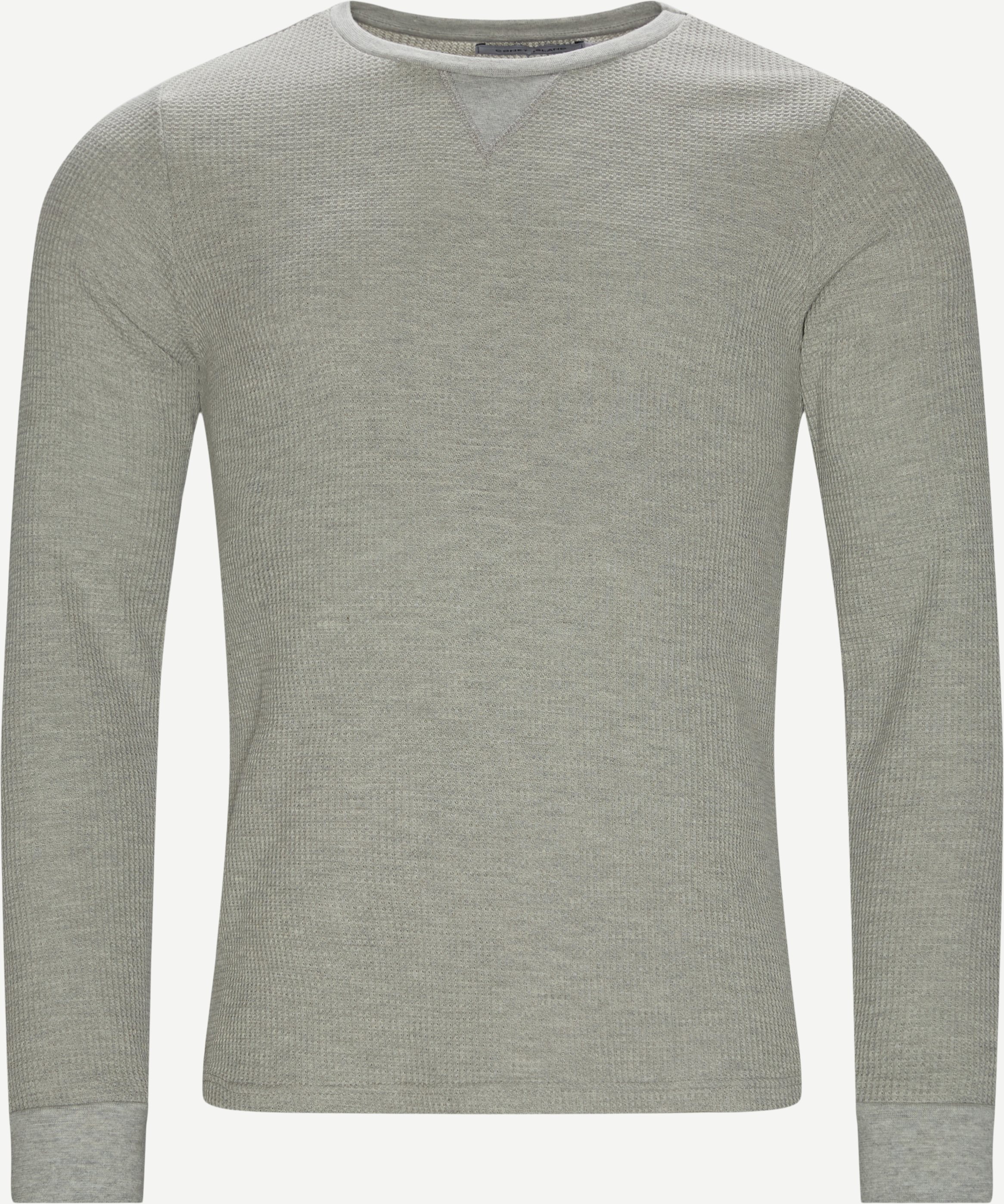 Poseidon Waffle Sweatshirt - Sweatshirts - Regular fit - Grå